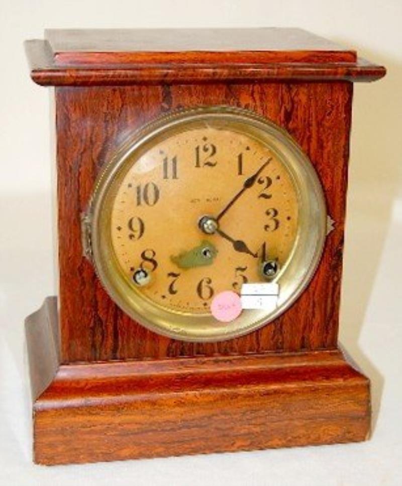 Seth Thomas Red Adamantine Mantle Clock