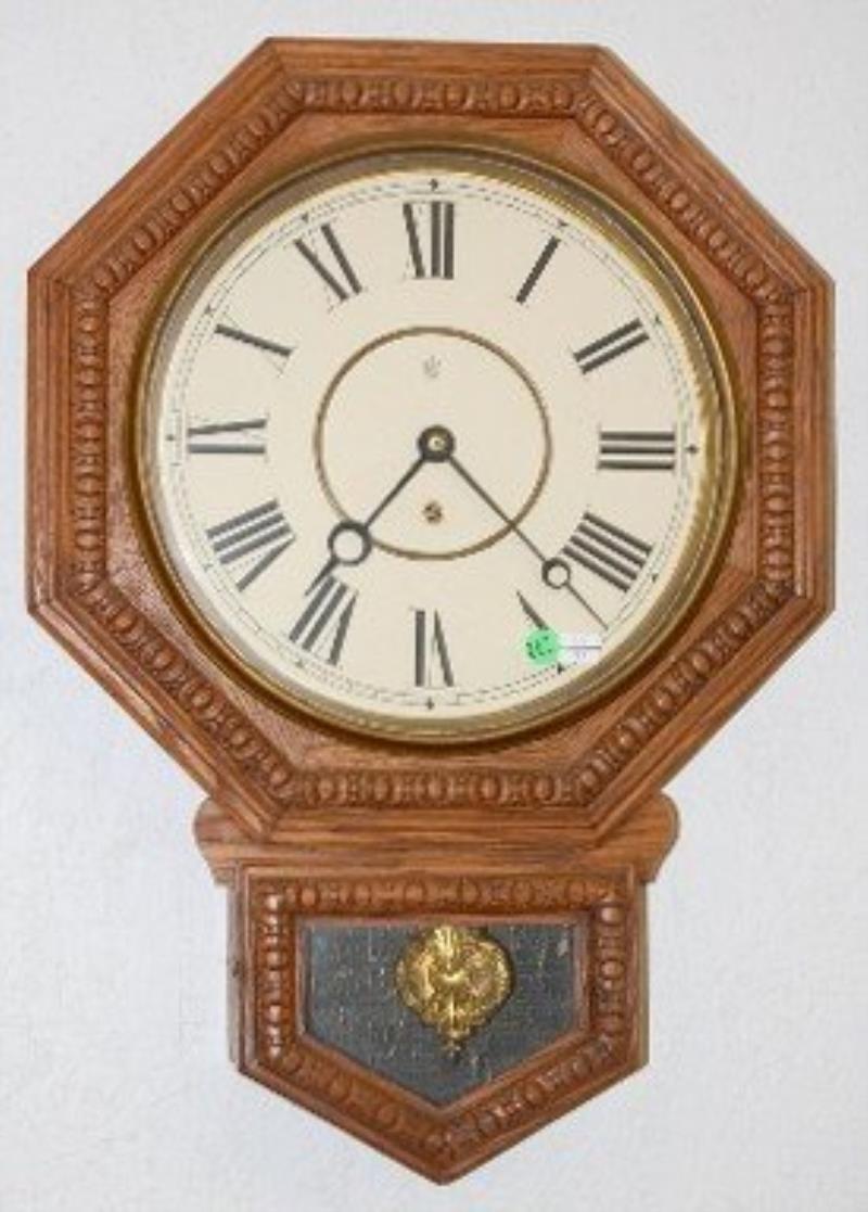 Waterbury “Arion” Short Drop Schoolhouse Clock