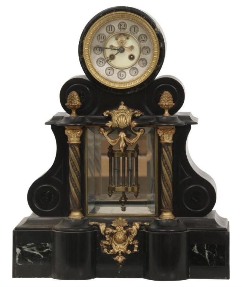 French Marble Mantel Clock