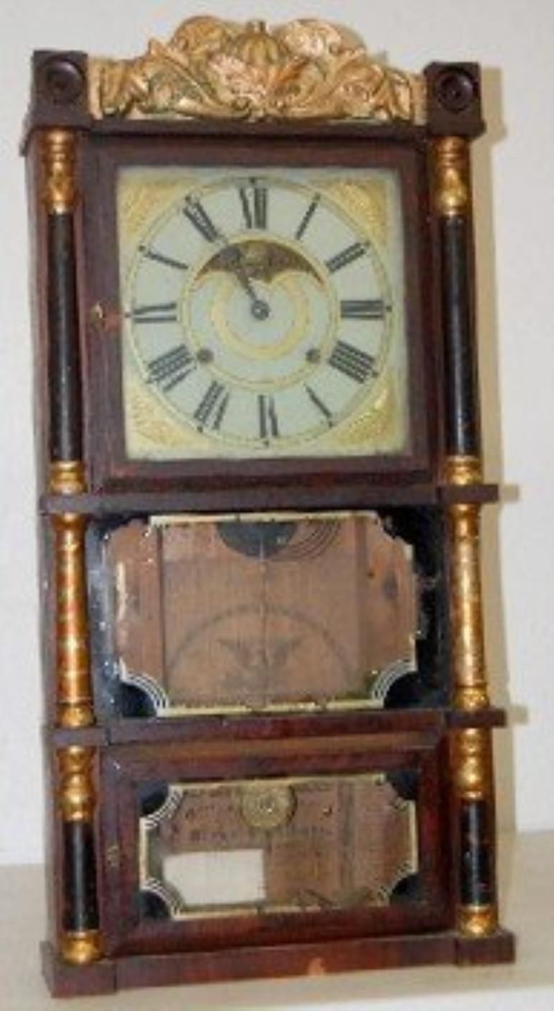 Birge & Gilbert Triple Decker Shelf Clock