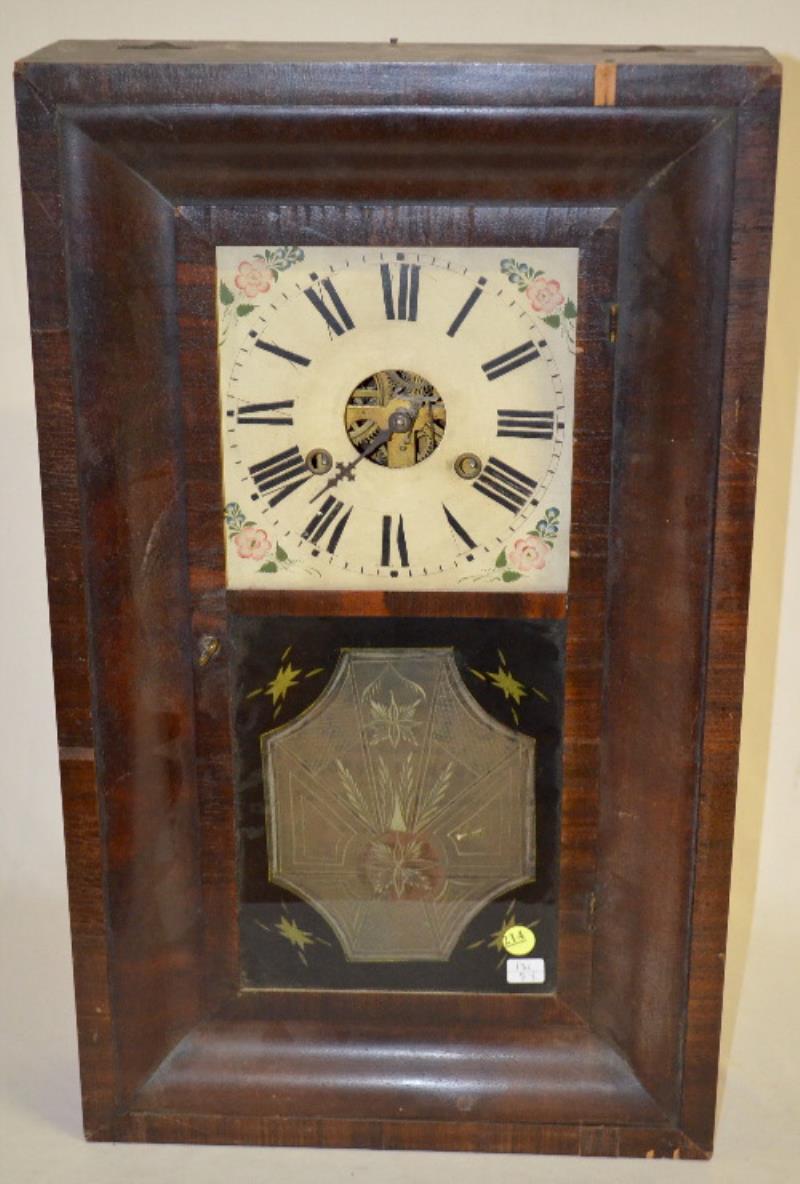 Antique George House OG Weight Driven Shelf Clock