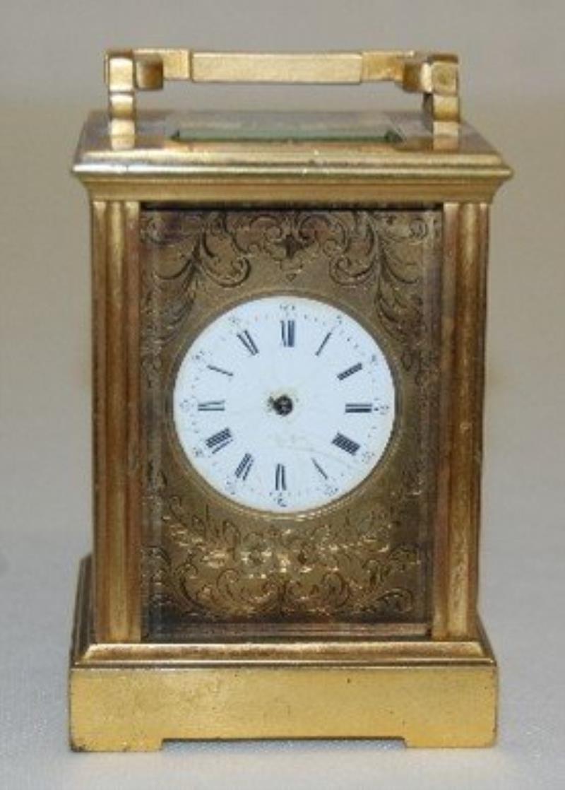 Aiquilles French Brass Repeater Carriage Clock