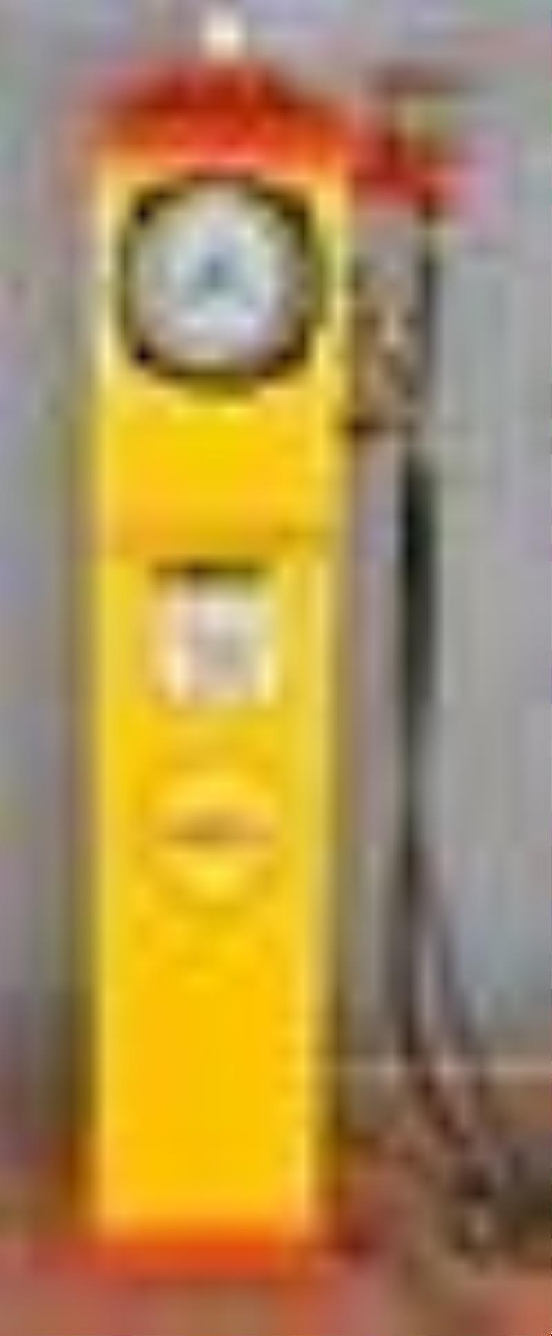 National Apex Clock Face Gas Pump (restored)