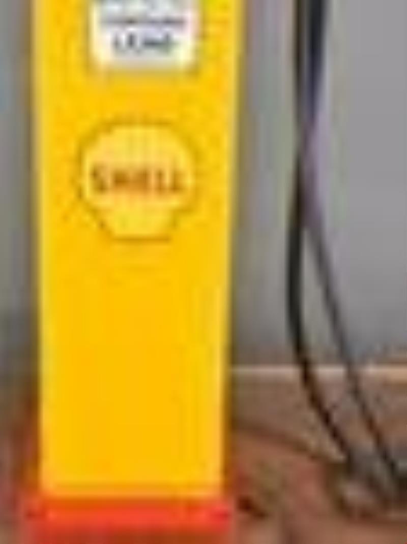 National Apex Clock Face Gas Pump (restored)