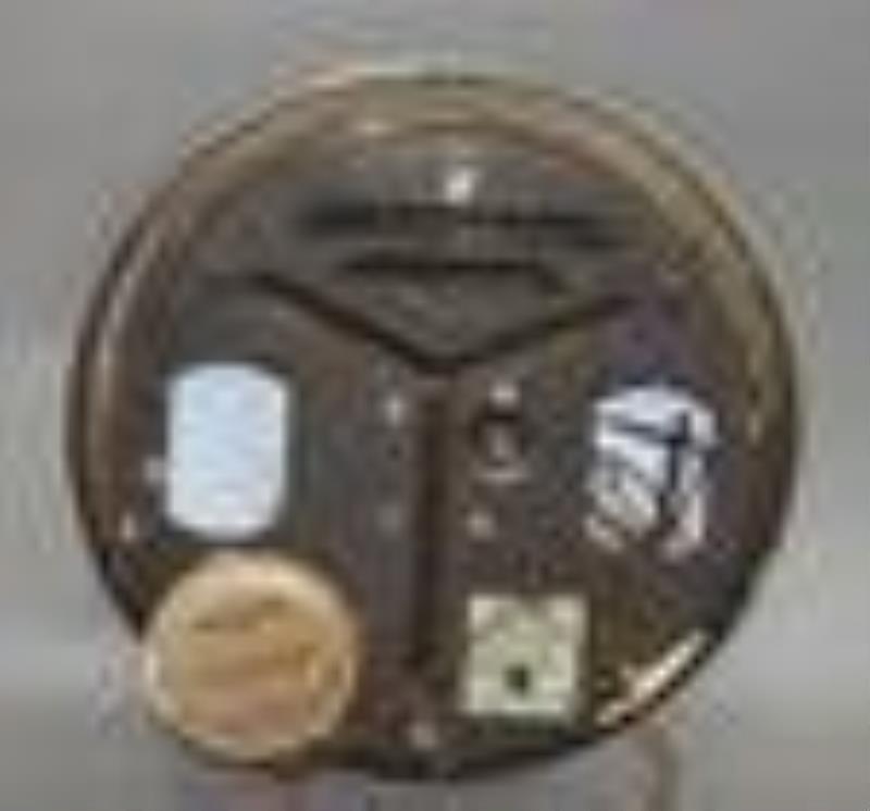 John Deere w/Four Legged Logo QFE Lighted Clock