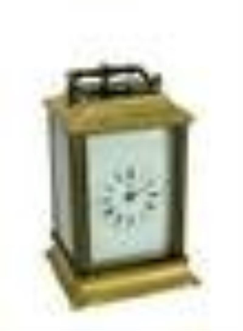 Glass and Bronze Mounted Carriage Clock