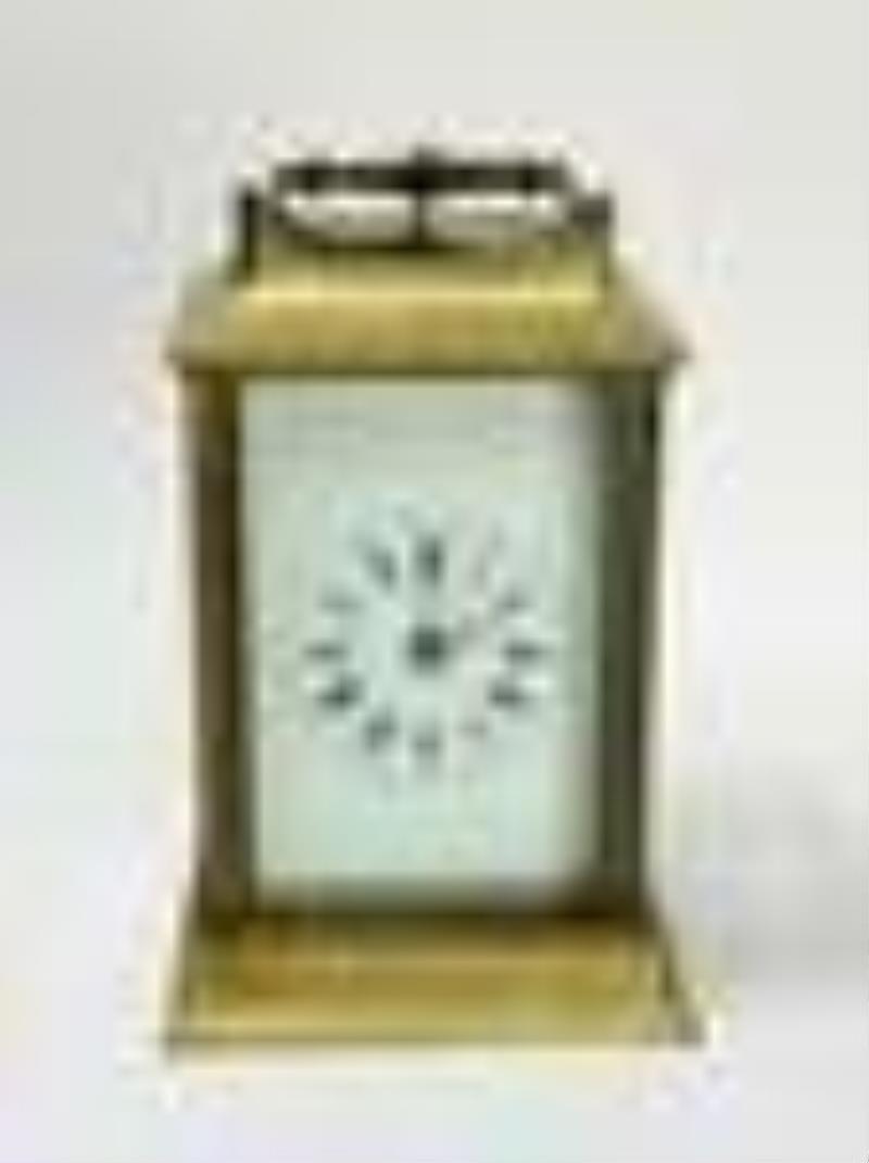 Glass and Bronze Mounted Carriage Clock