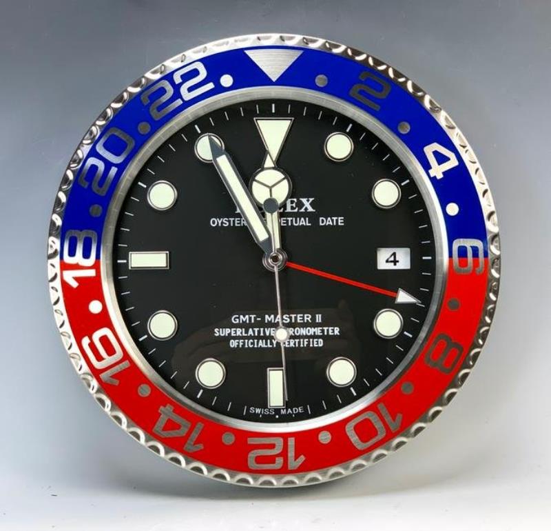 Rolex Style GMT Master Showroom Dealer Clock