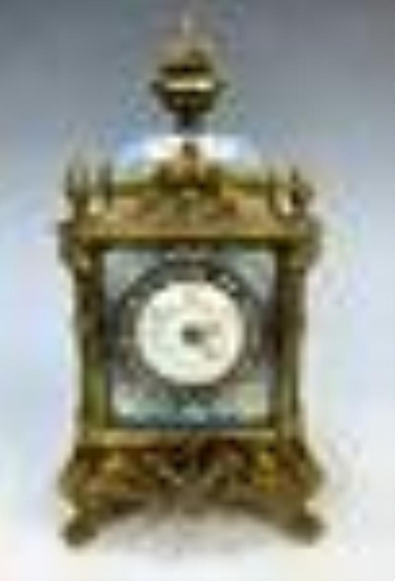 Tiffany & Co. Bronze Jasperware Clock