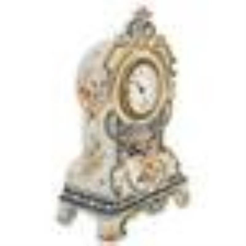 Rouen Faience Porcelain Clock