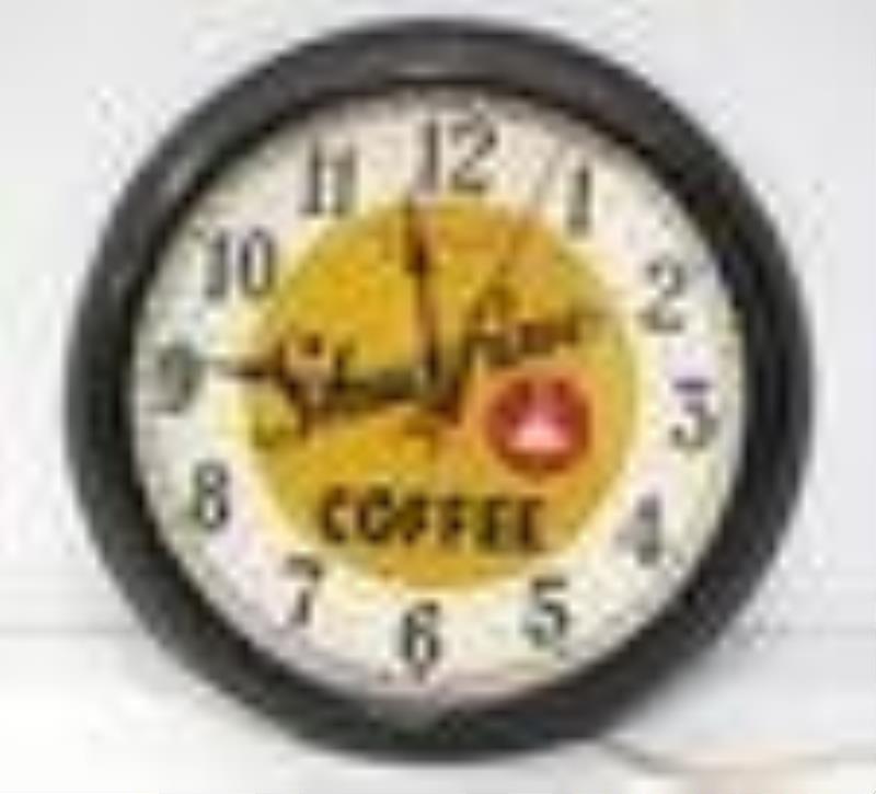 Shurfine Coffee electric clock