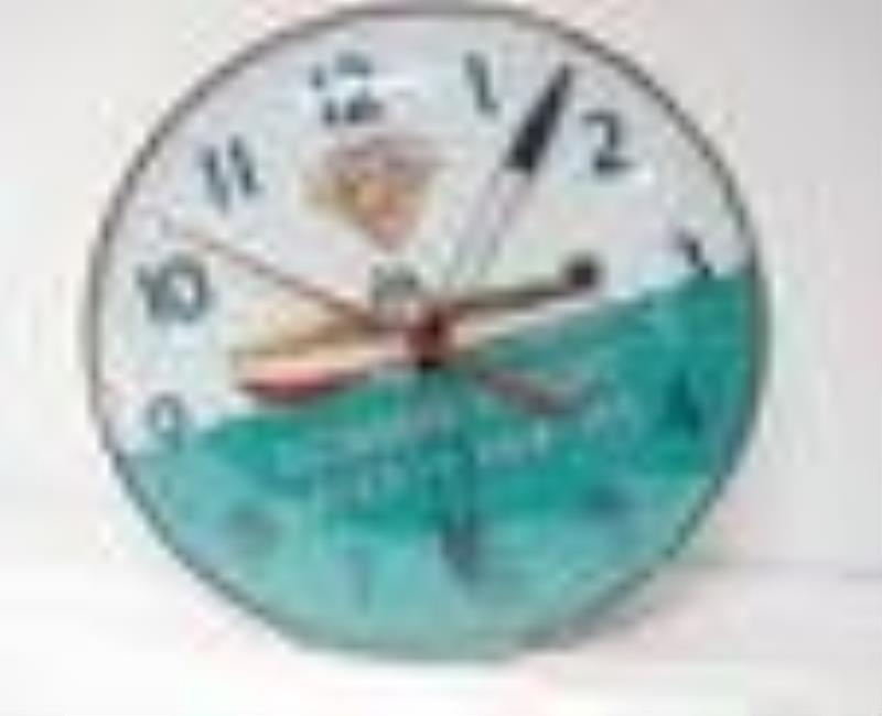 Lighted Mercury Outboard Motors clock