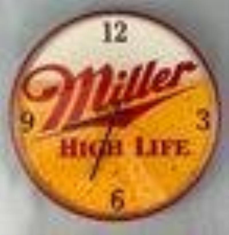 Miller High Life Battery Powered Advertising Clock