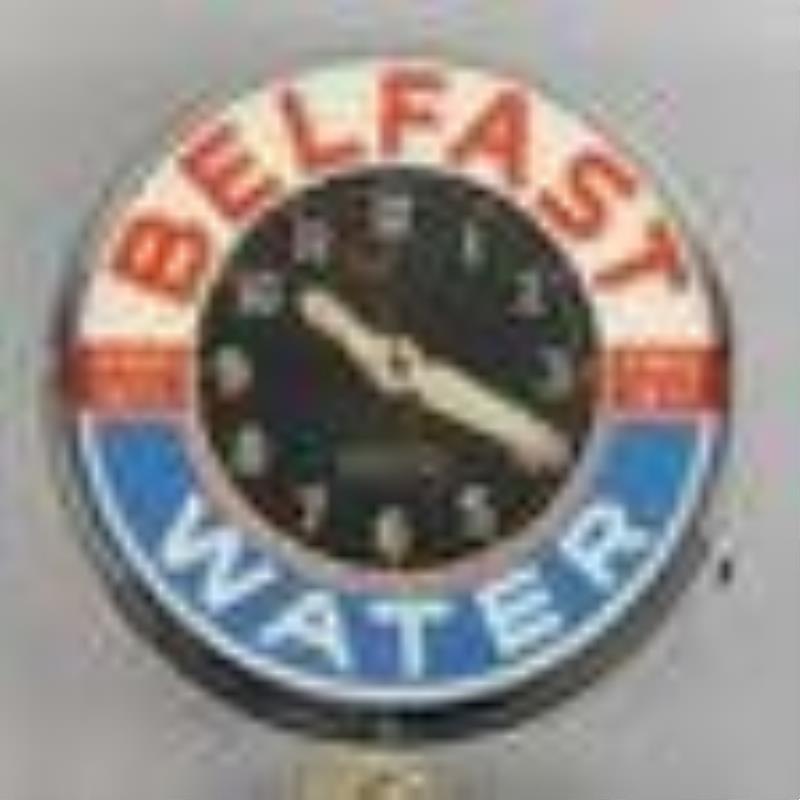 Vintage Belfast Water Glo-Dial Neon Advertising Clock