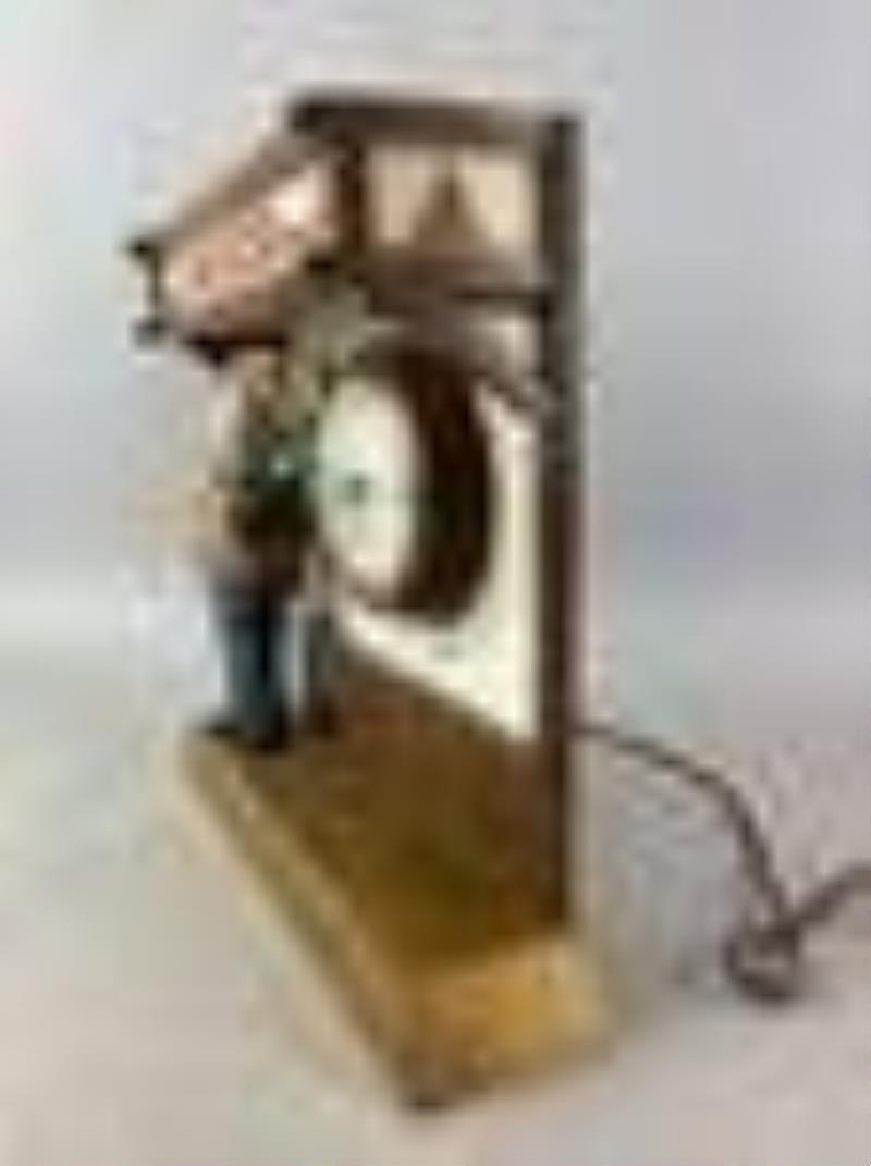 Vintage Blatz Beer Keg Man with Clock Advertising Sign