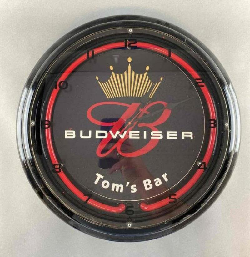 Budweiser Advertising Neon clock