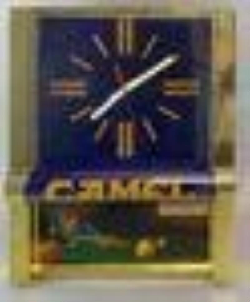 Camel Advertising Light Up Clock w Joe Camel