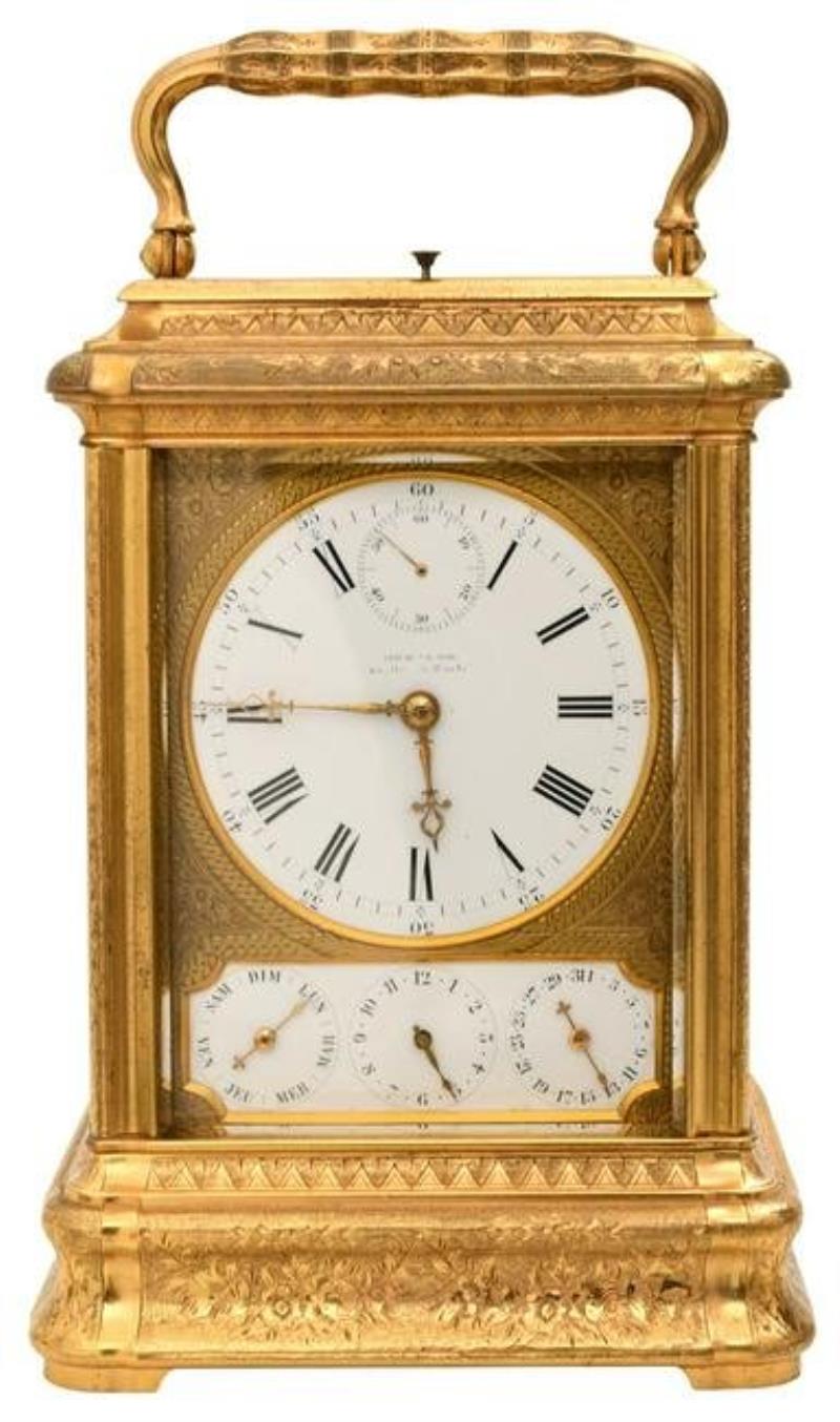Drocourt Giant Grande Sonnerie Repeating Carriage Clock