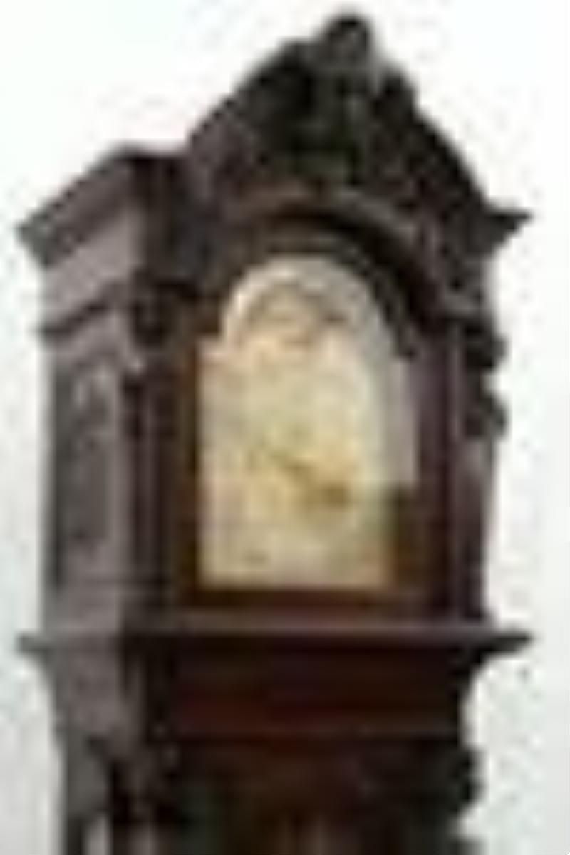 R.J. Horner & Co. Mahogany Nine-Tube Grandfather Clock