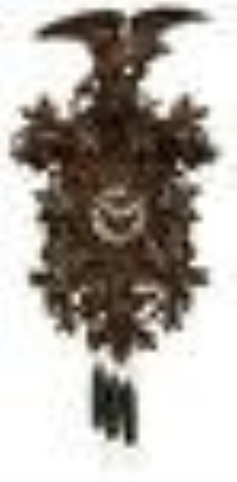 Black Forest Carved Musical Cuckoo Clock