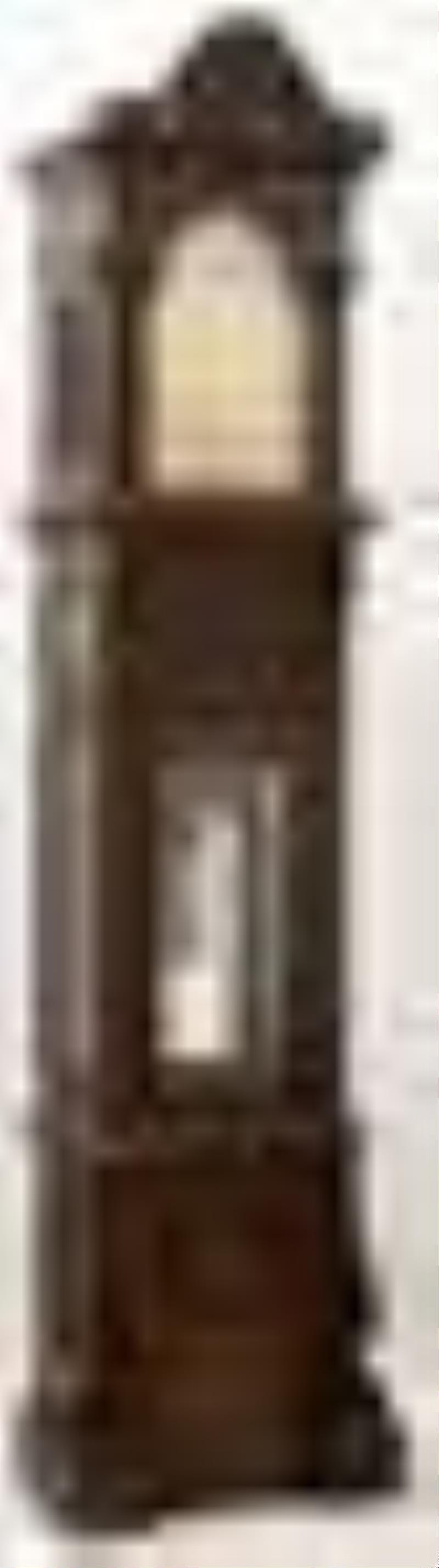 Theodore B. Starr Oak Nine-Tube Grandfather Clock