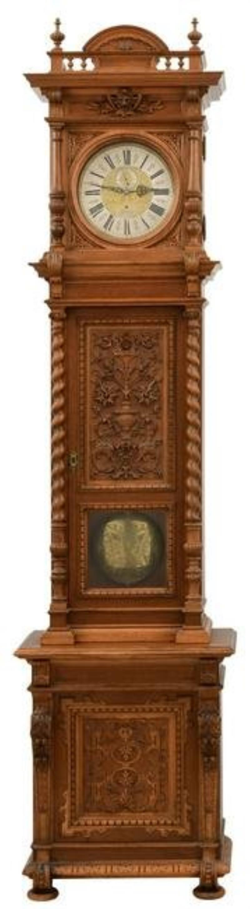 Josef Neuwirth Wien 30 Day Walnut Tall Clock