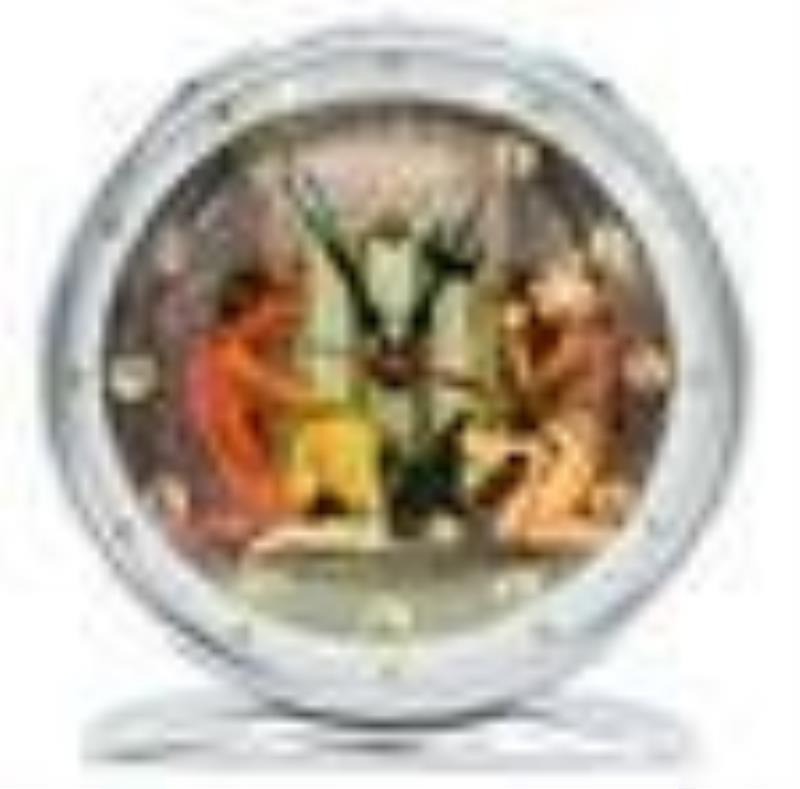 Group of Eight Erotic Watches & One Clock