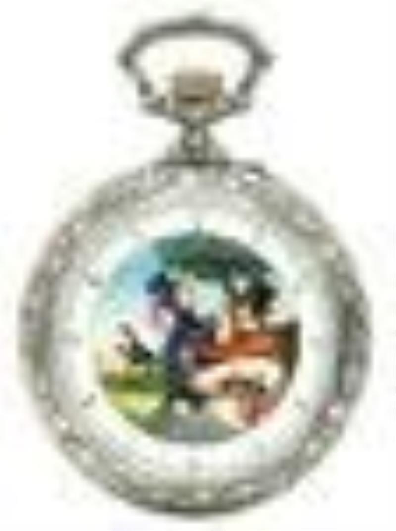 Group of Eight Erotic Watches & One Clock