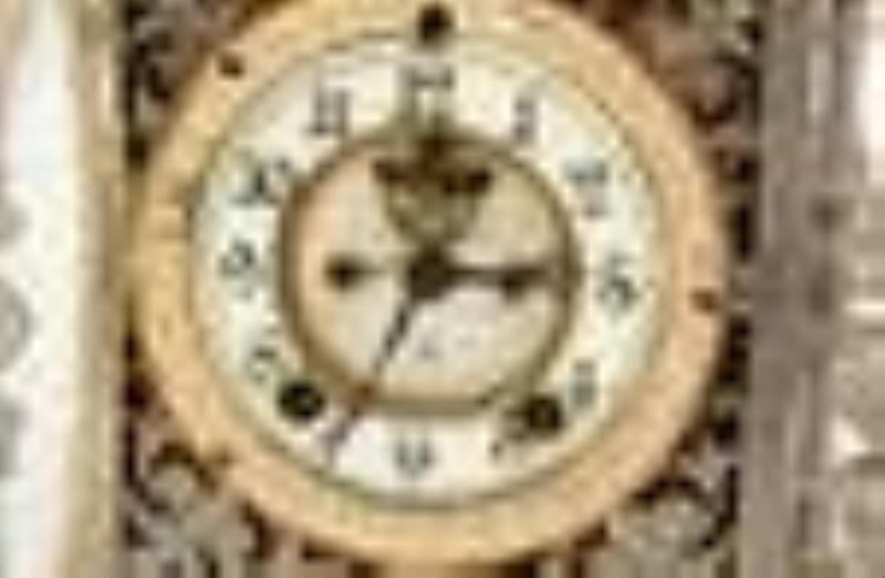 Ansonia Clock Co. \\\”Regent\\\” Three-Piece Clock Garniture