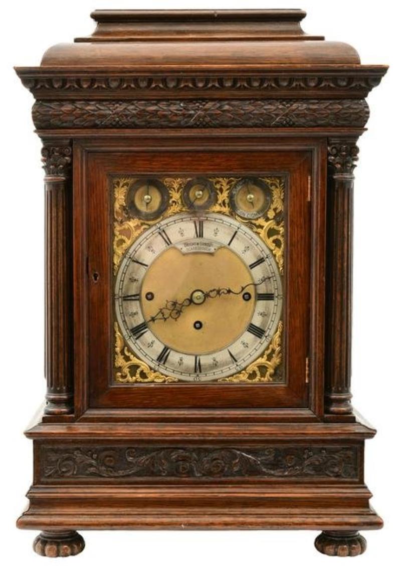 Winterhalder & Hofmeier Triple Fusee Bracket Clock