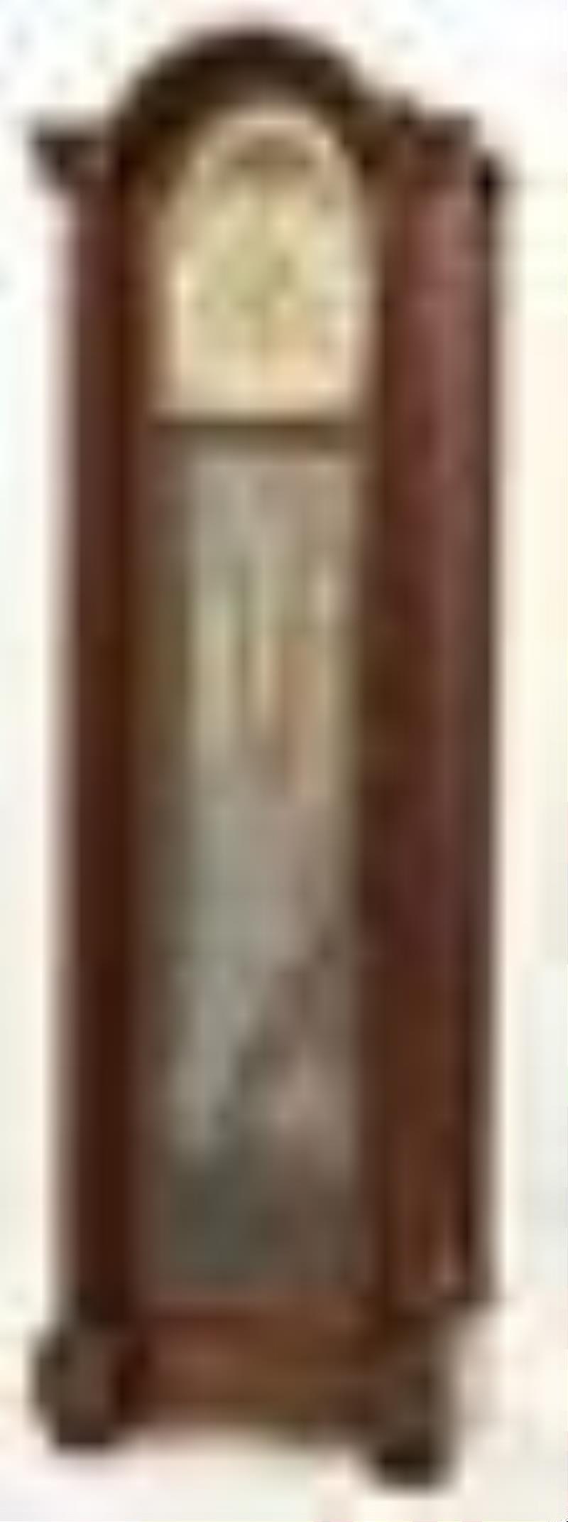 Waltham Clock Co. Mahogany Nine-Tube Grandfather Clock