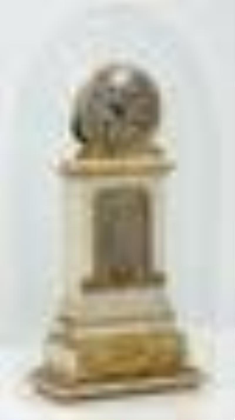 French Marble & Gilt Bronze Silk Thread Mantel Clock