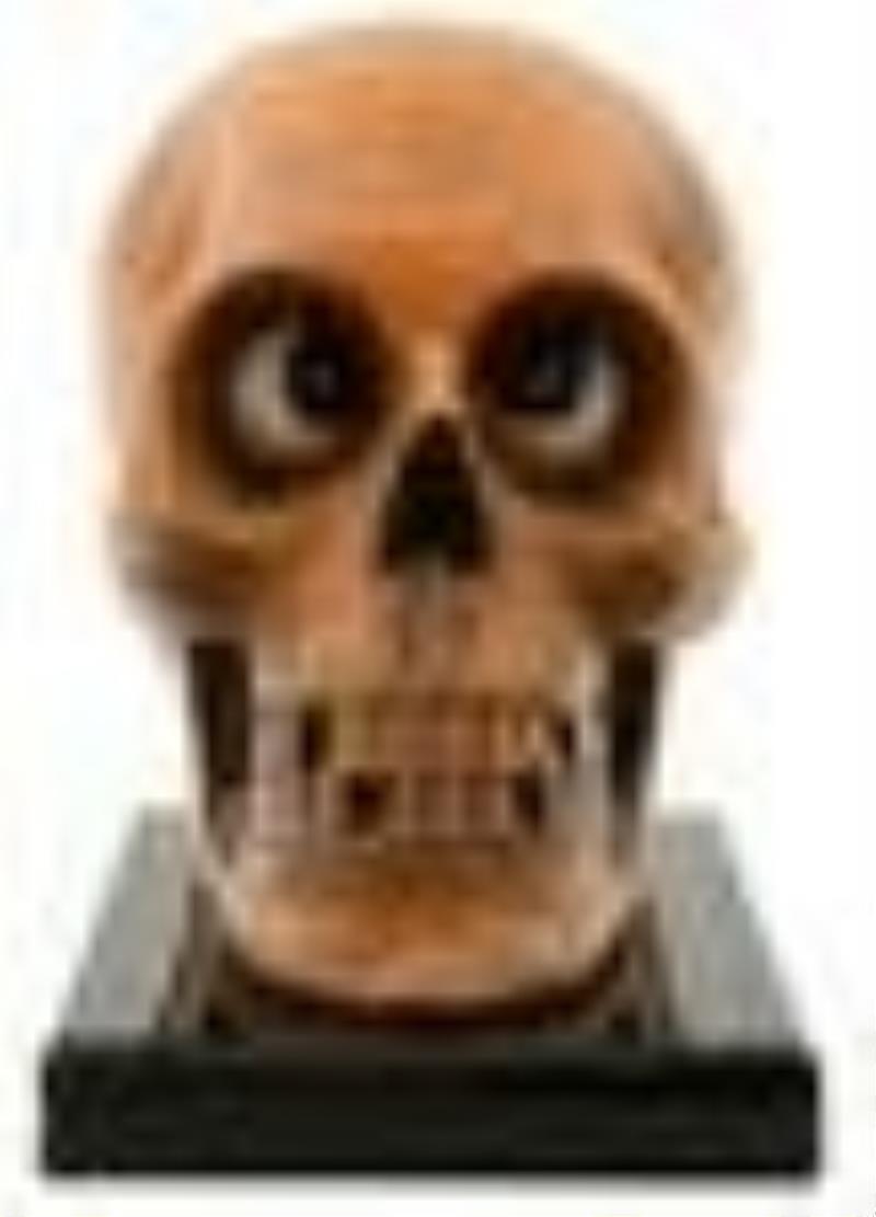 Oswald, Germany, Rotating Eye Skull Clock, \\\”Time of