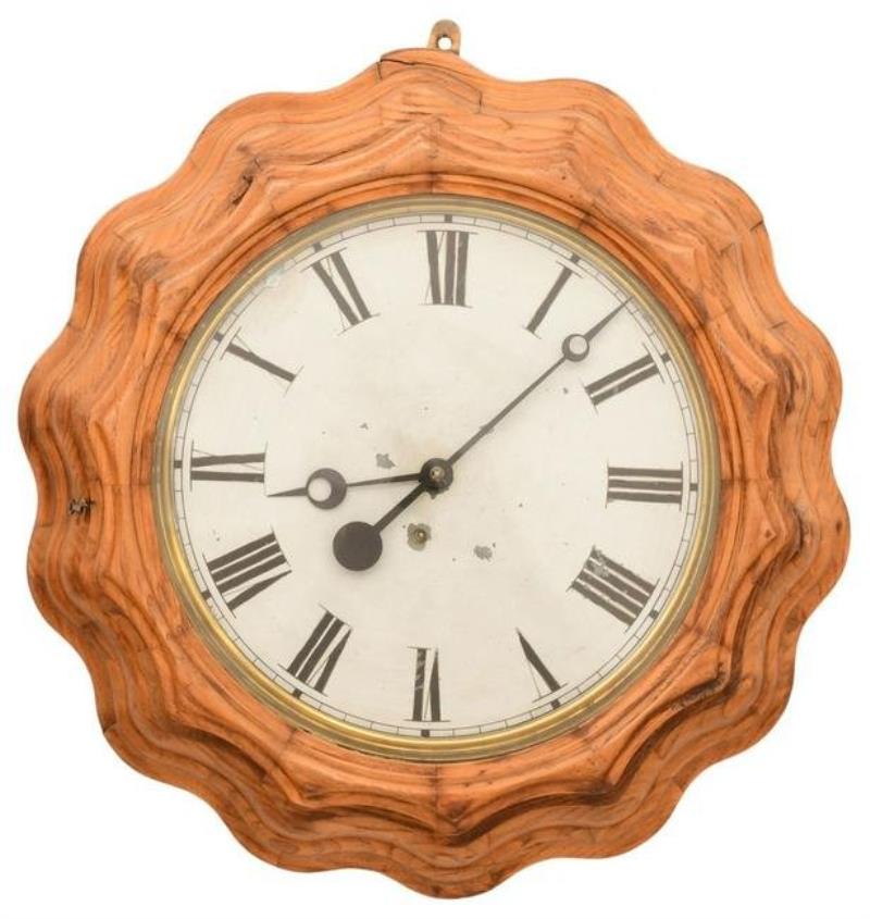 E. Ingraham & Co. ”Corrugated” Wall Clock