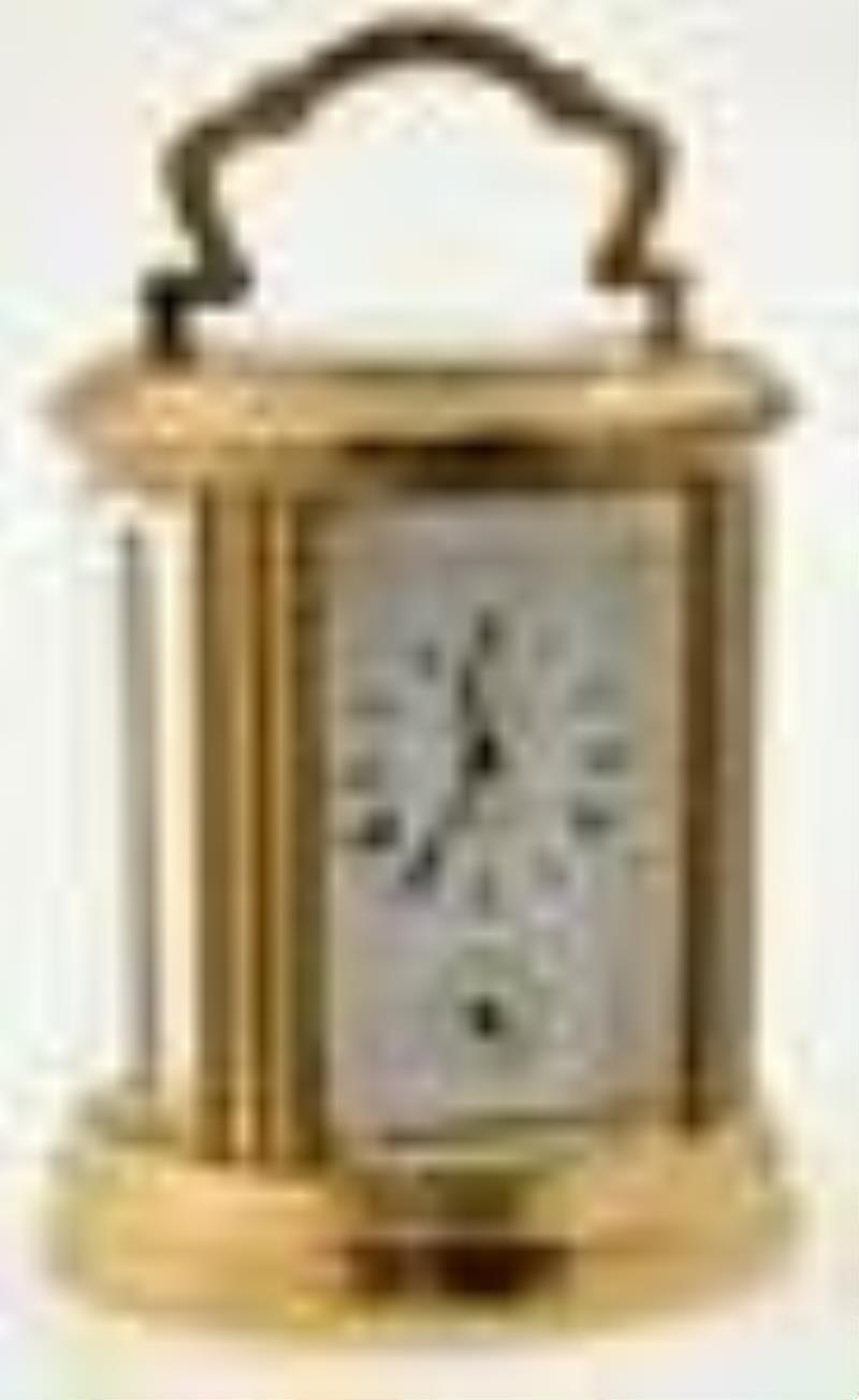 L’Epee Miniature Oval Carriage Clock with Alarm