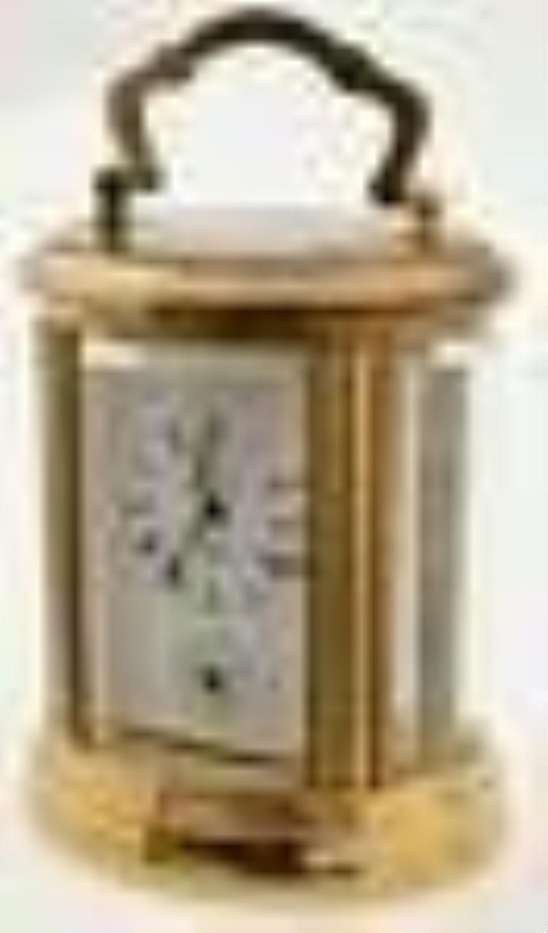 L’Epee Miniature Oval Carriage Clock with Alarm