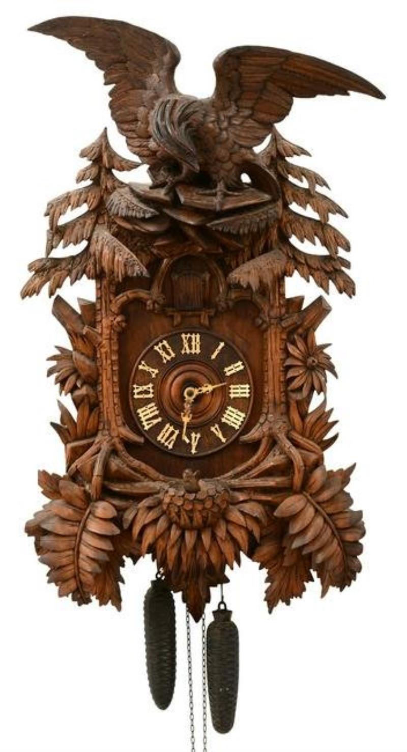 Black Forest Carved Cuckoo Clock