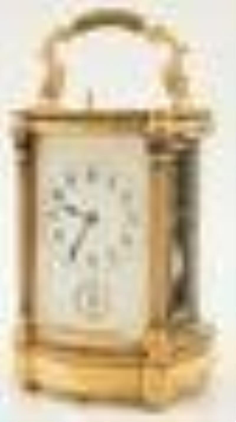 Tiffany & Co. Oval Repeater Alarm Carriage Clock