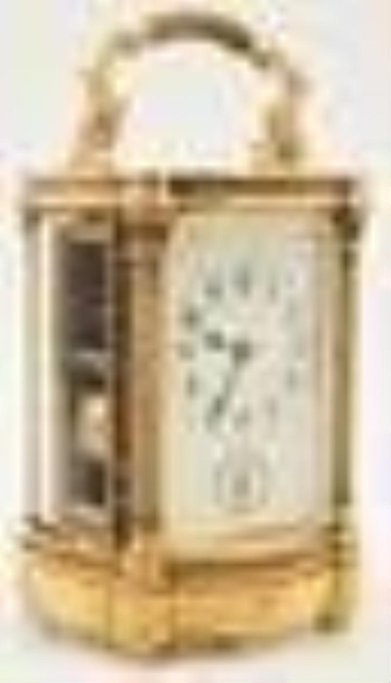 Tiffany & Co. Oval Repeater Alarm Carriage Clock