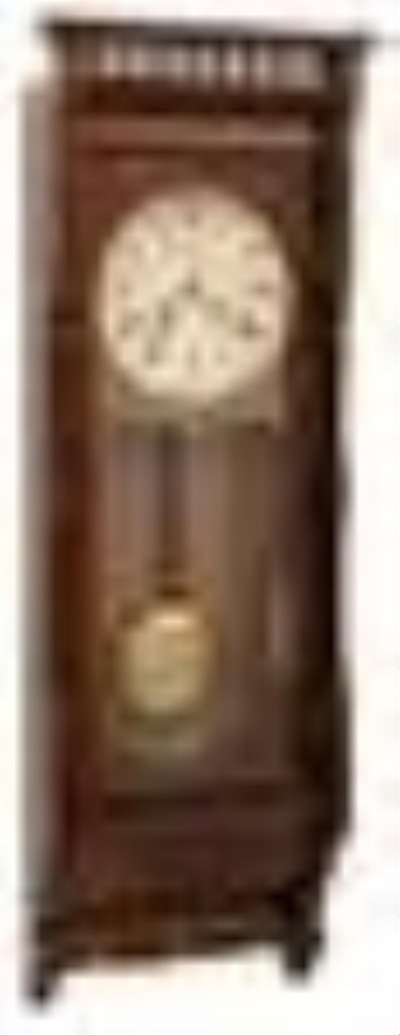 Ansonia Clock Co. \\\”Santa Fe\\\” Walnut Wall Clock