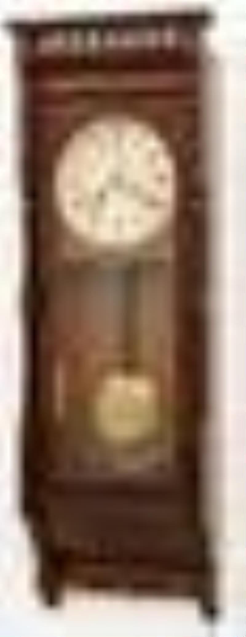 Ansonia Clock Co. \\\”Santa Fe\\\” Walnut Wall Clock