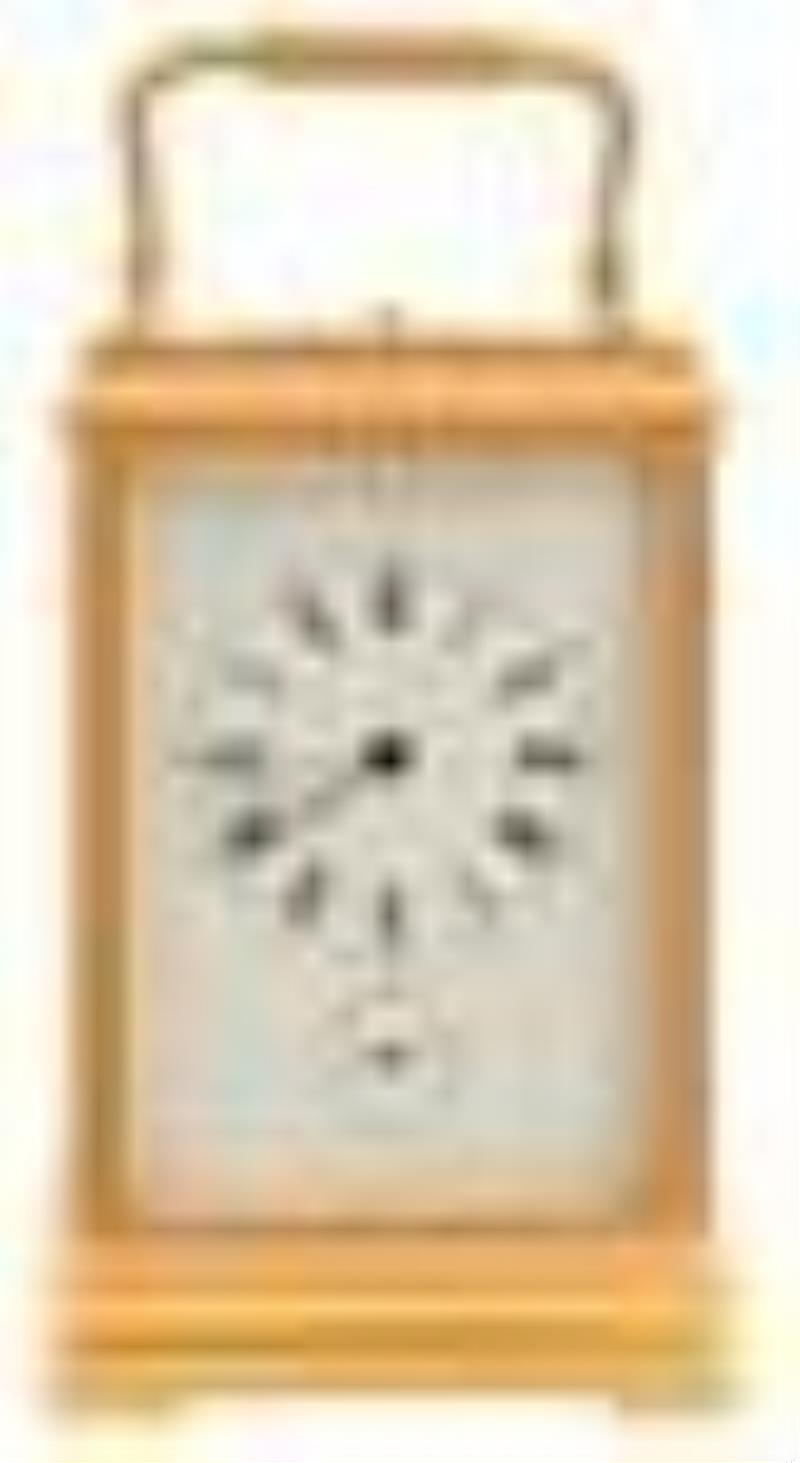 Tiffany & Co. Brass Repeater & Alarm Carriage Clock