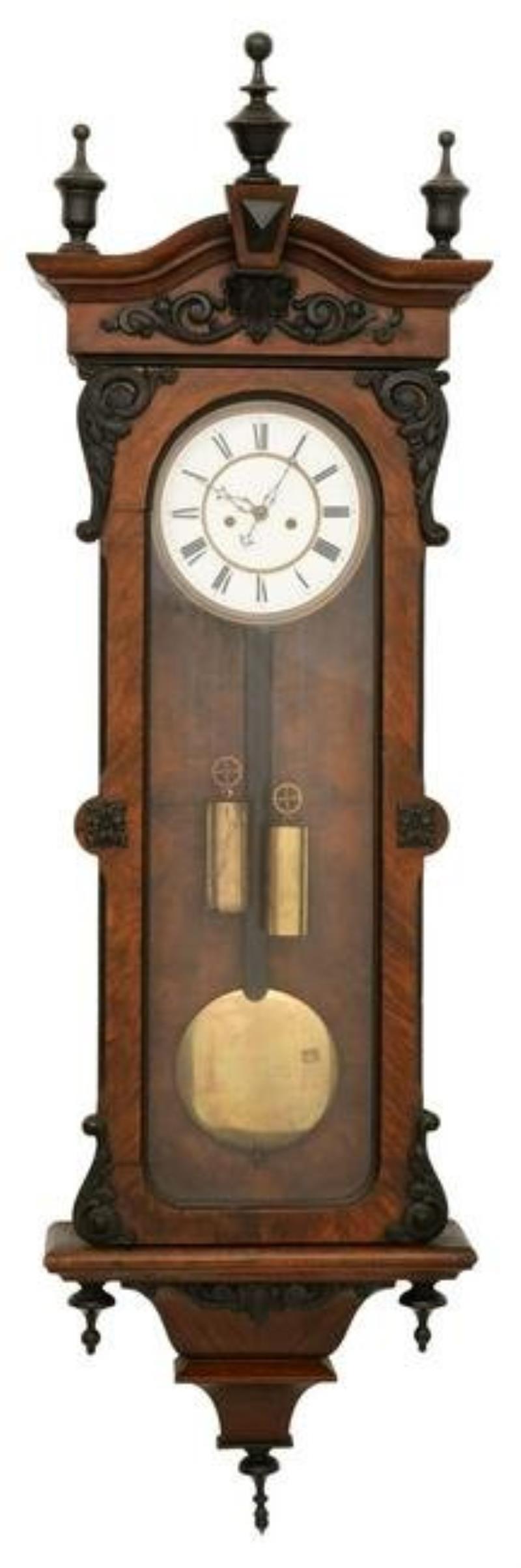 Baroque Style Two-Weight Vienna Regulator Clock