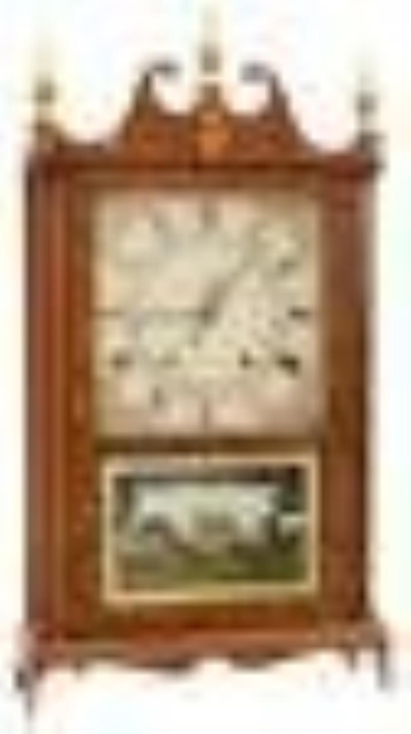 Eli Terry & Sons Pillar & Scroll Mantel Clock