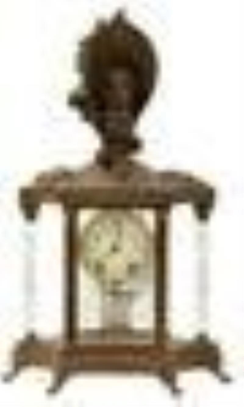 Seth Thomas \\\”Empire No. 31\\\” Crystal Regulator Clock