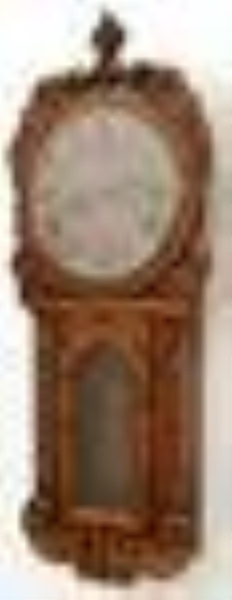 English Oak Double Fusee Tavern Clock