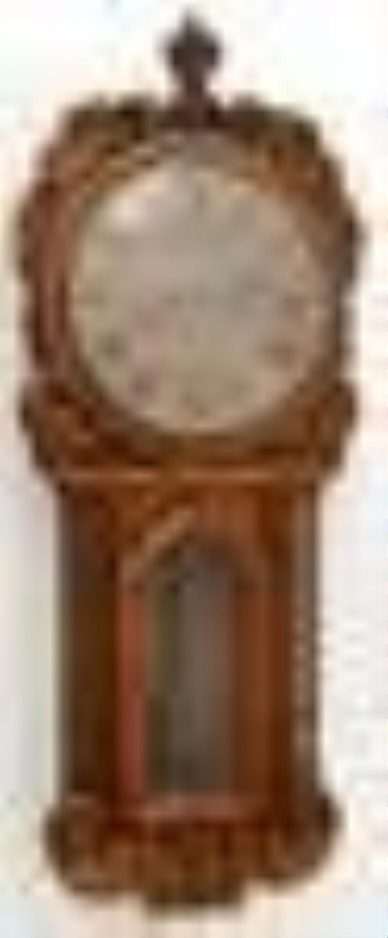 English Oak Double Fusee Tavern Clock
