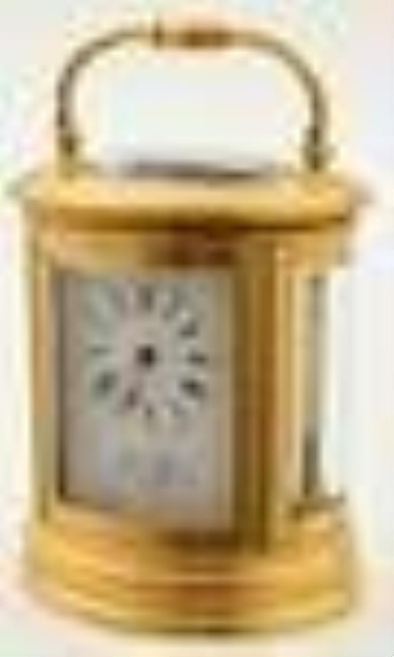 A. Dumas, France, Miniature Oval Carriage Clock
