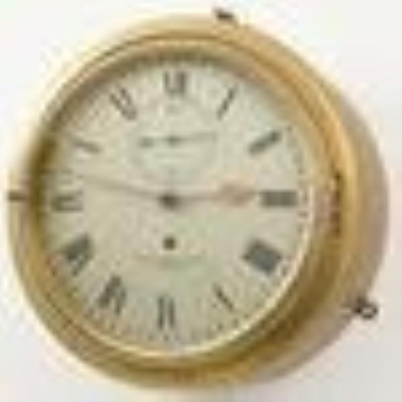 Thomas Russell & Son Brass Fusee Clock