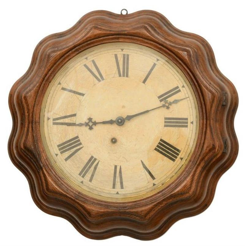 E. Ingraham & Co. ”Corrugated” Wall Clock